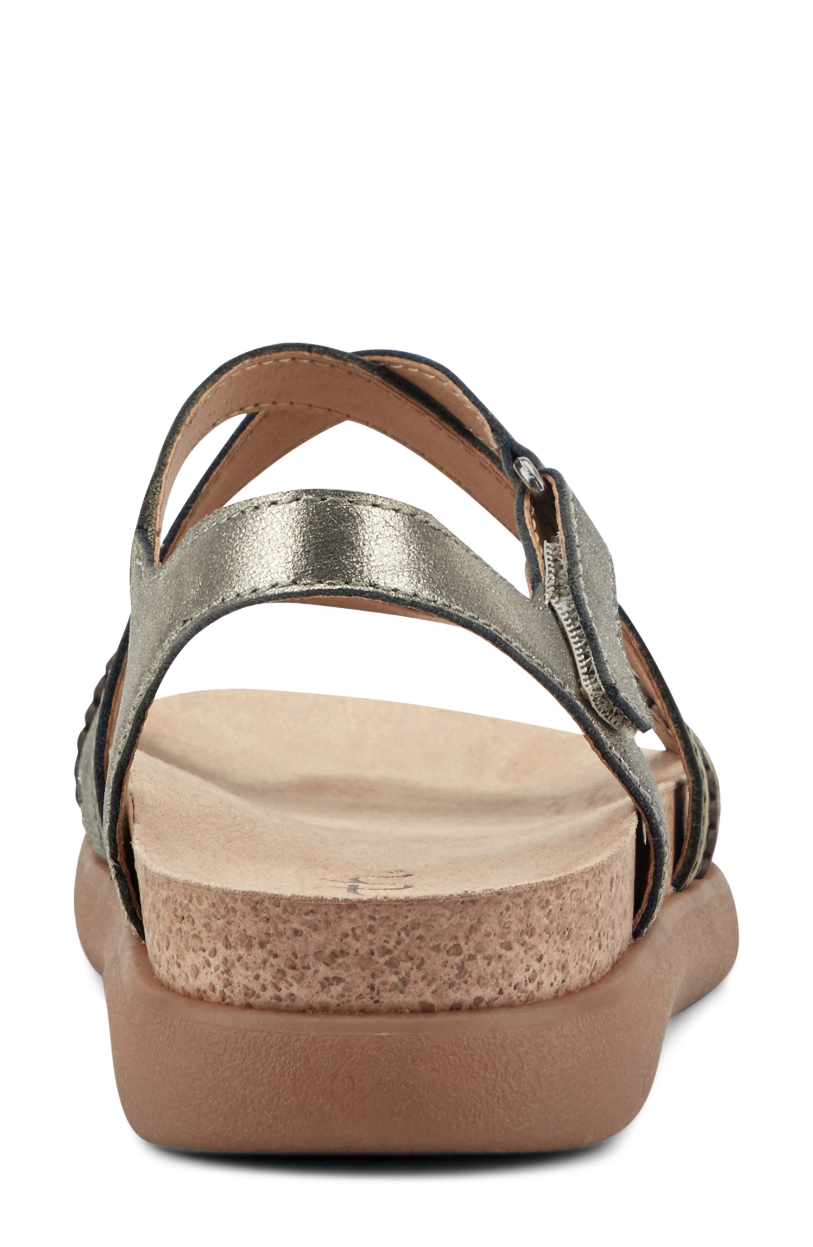 Athena Sandal, Alternate, color, DARK GREEN