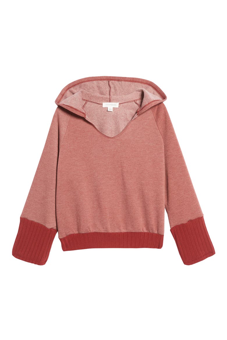 Rib Hoodie, Alternate, color, RED SYRAH