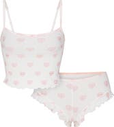 SKIMS Pointelle Ruffle Pajamas