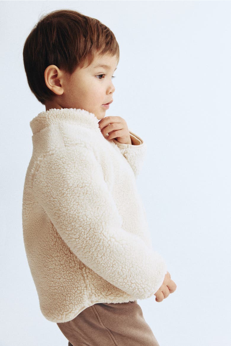 Teddy Jacket, Alternate, color, Light beige