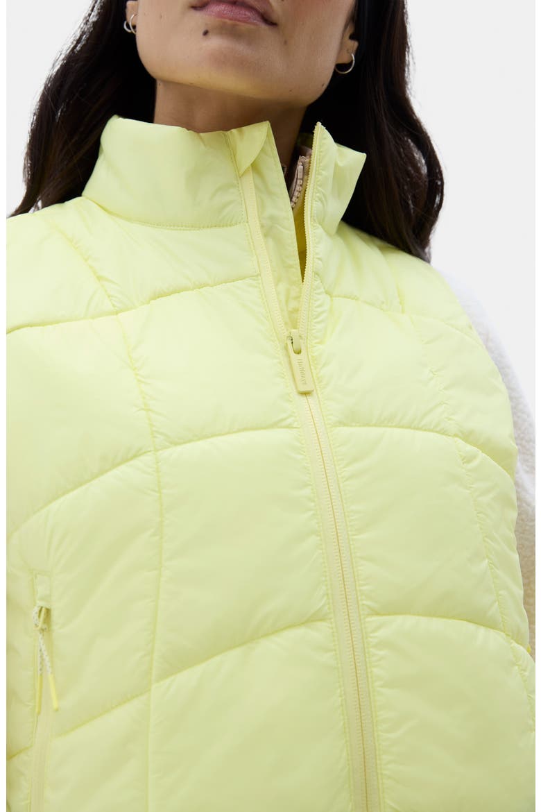 Claude Water Repellent Quilted Vest, Alternate, color, LIMONCELLO