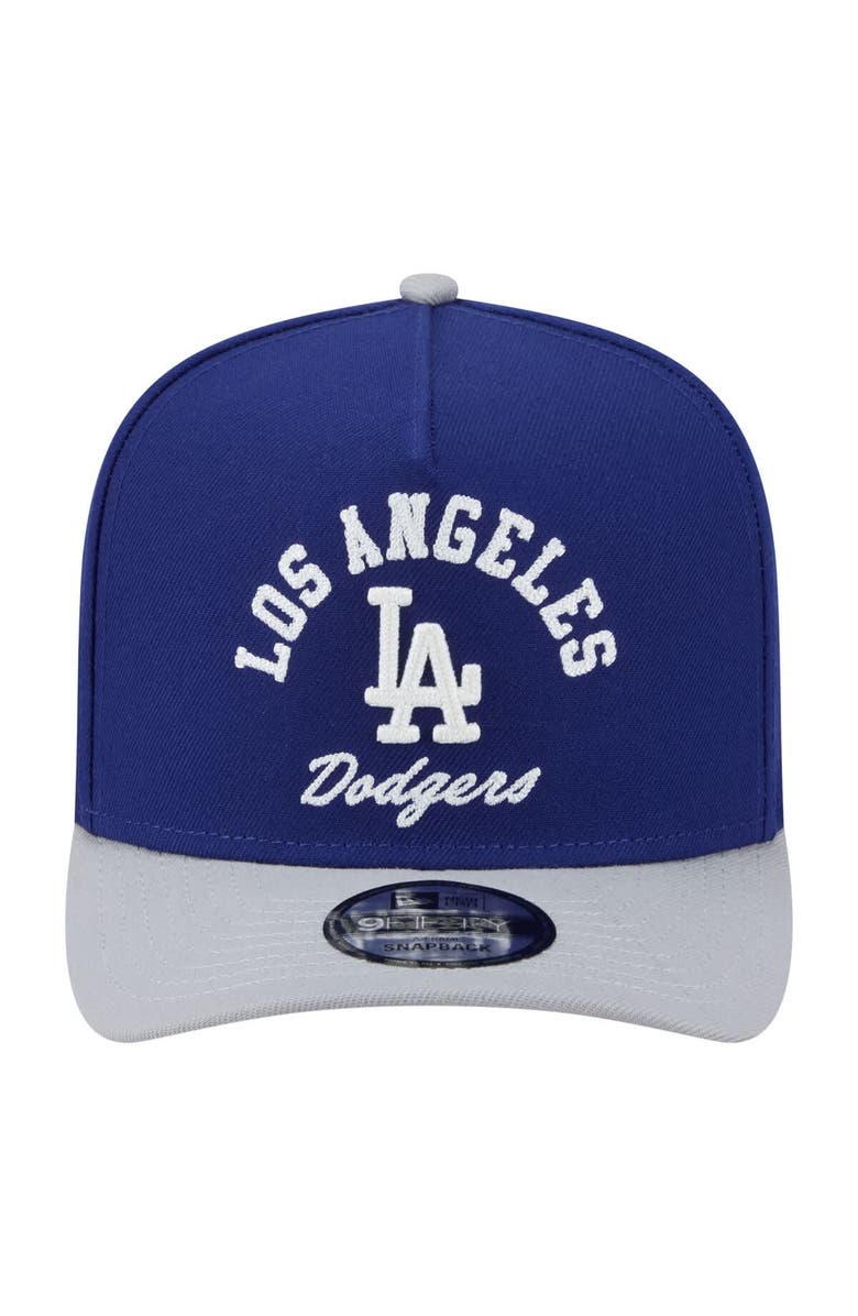 New Era Men's New Era Royal/Gray Los Angeles Dodgers Arched A-Frame 9FIFTY Adjustable Hat, Alternate, color, Royal
