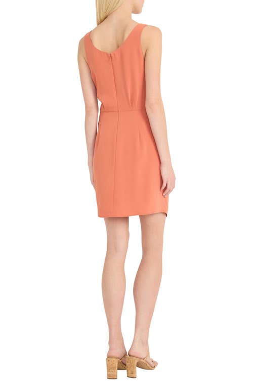 Donna Morgan Tie Front Tank Dress In Autumn Glaze