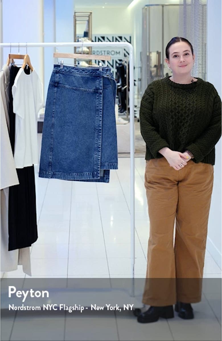 Denim Wrap Skirt, sales video thumbnail