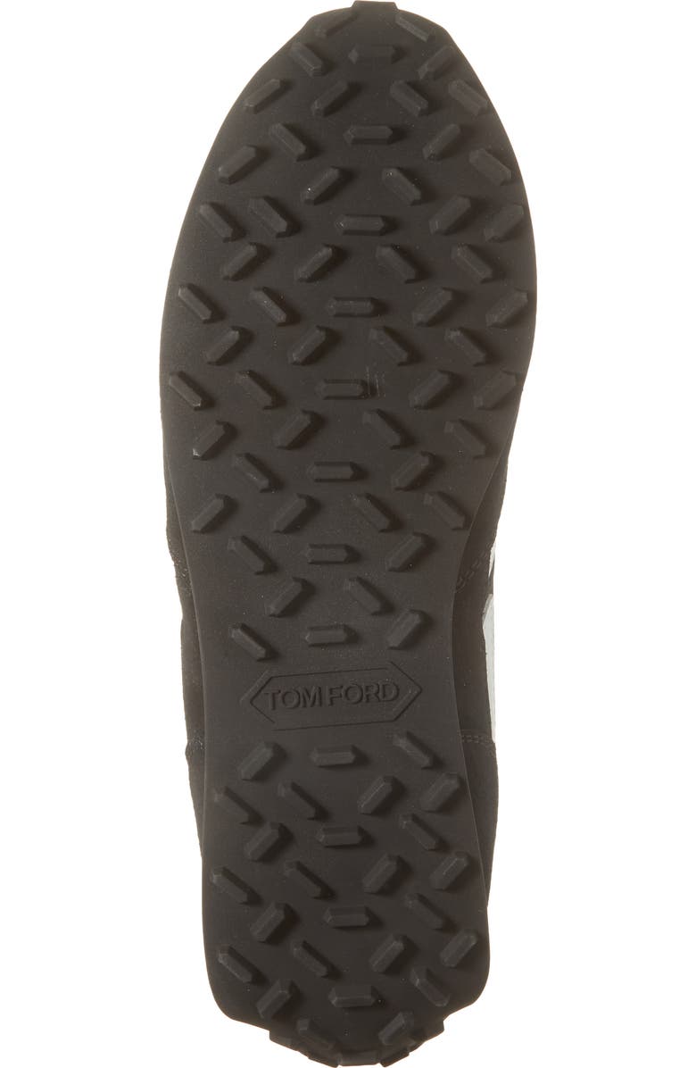 TOM FORD Mick Mixed Media Sneaker, Alternate, color, 3Nn01 Black/ Black