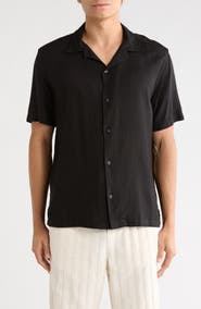 DENIM AND FLOWER Solid Camp Shirt