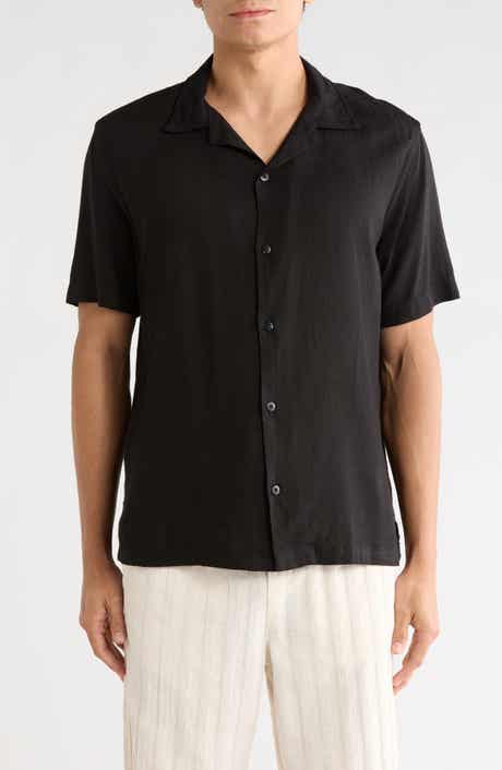 DENIM AND FLOWER Solid Camp Shirt