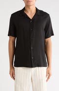 DENIM AND FLOWER Solid Camp Shirt