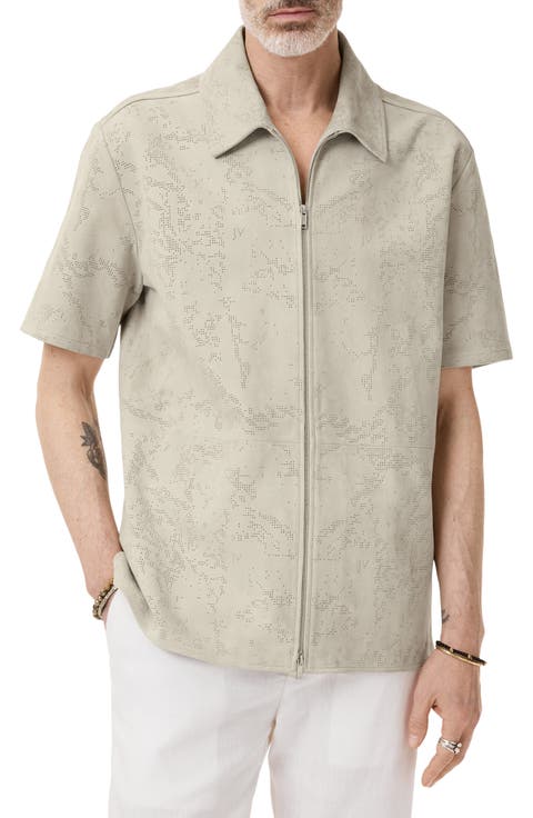 Wade Suede Zip Shirt jacket