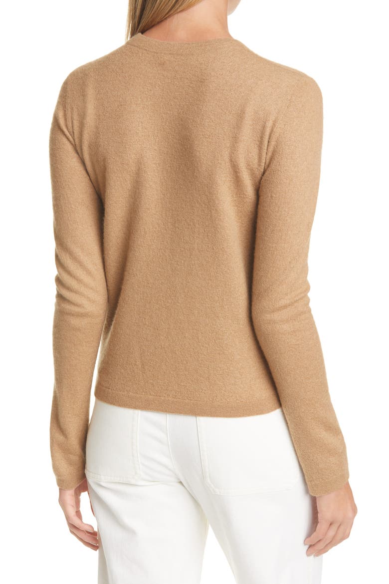 Camuto Cashmere Crewneck Sweater, Alternate, color, LT BRONZE