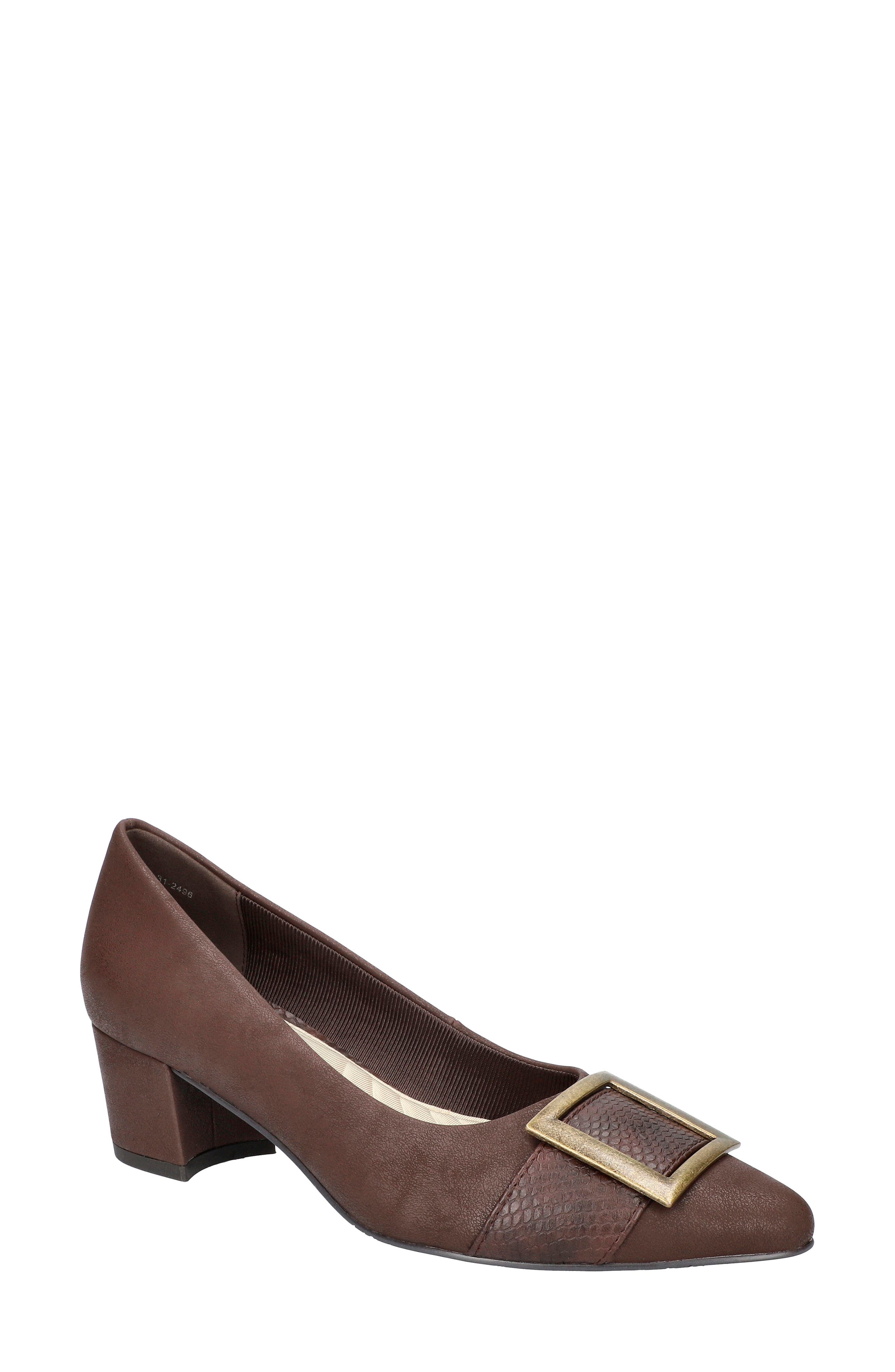 EASY STREET Cider Pointed Toe Pump in Brown Matte 