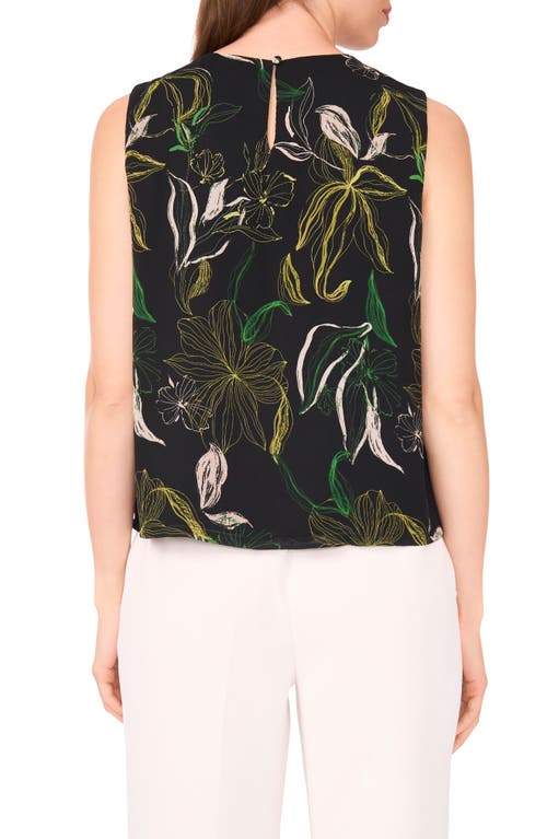 Halogenr Halogen(r) Gathered Neck Sleeveless Shell In Black
