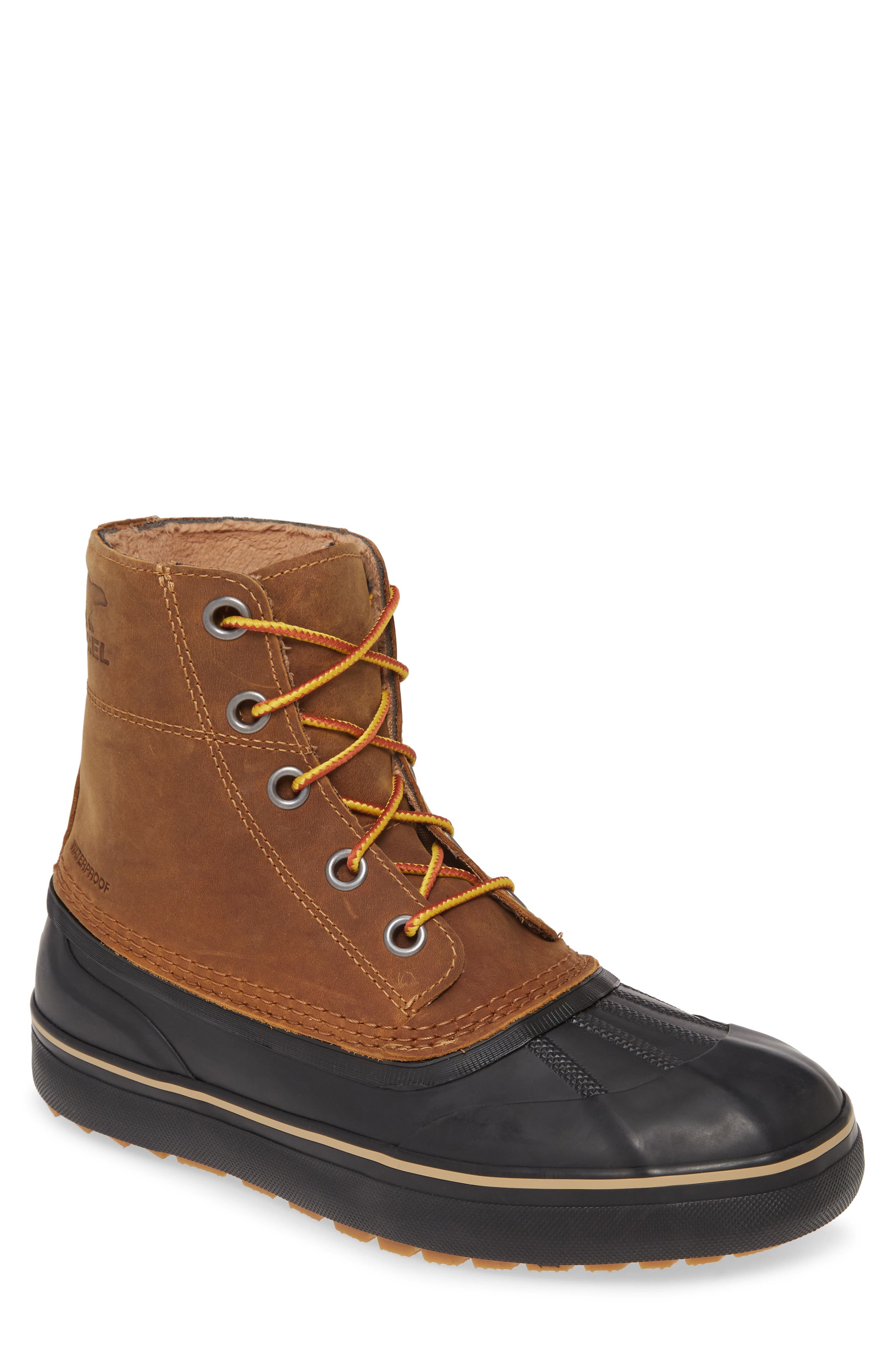 Cheyanne Metro Waterproof Duck Boot, Main, color, ELK BROWN LEATHER