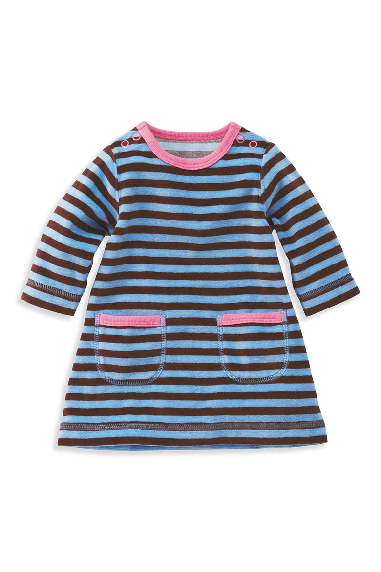 Velour Dress, Main, color, DUSTY BLUE