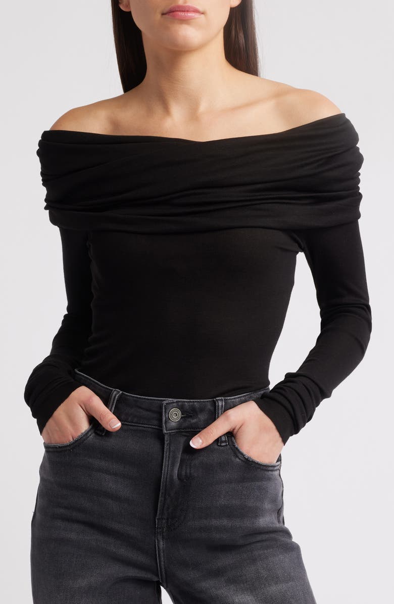 Pixie Market Off the Shoulder Top, Main, color, 