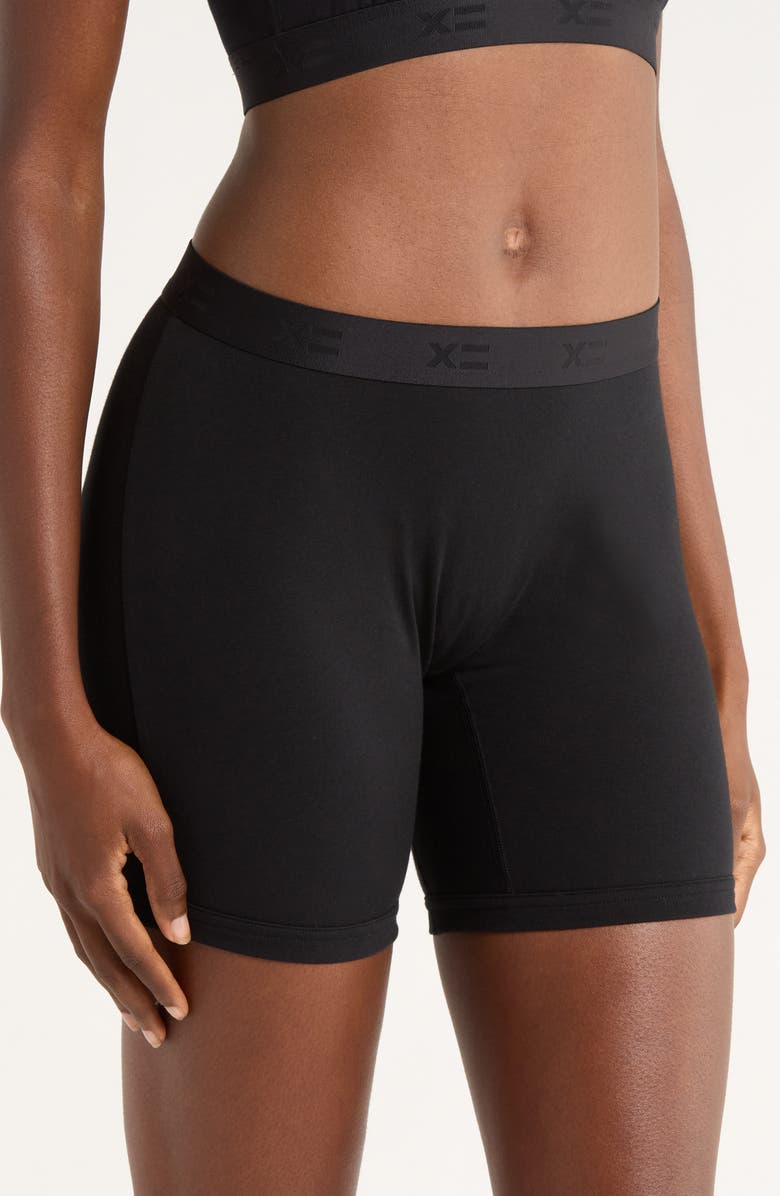 TomboyX 6-Inch No Fly Boxer Briefs, Alternate, color, X Black
