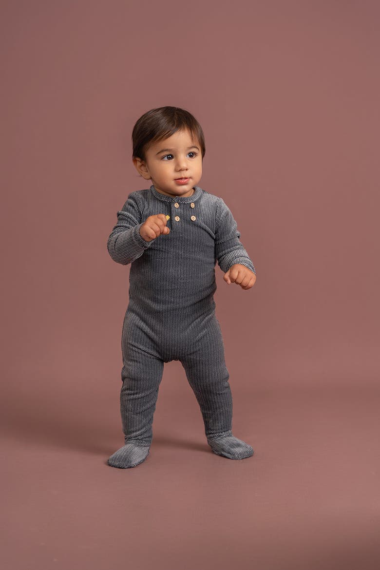 Velour Front Button Romper, Alternate, color, Pink