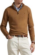 Polo Ralph Lauren Regular Fit Wool Quarter Zip Sweater