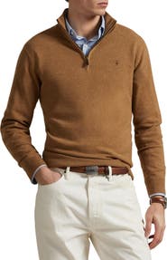 Polo Ralph Lauren Regular Fit Wool Quarter Zip Sweater