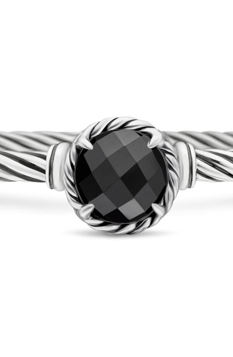 David Yurman Petite Chatelaine<sup>®</sup> Bracelet in Sterling Silver with Semiprecious Stone, 3mm, Alternate, color, 