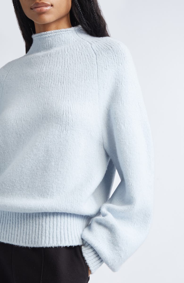 Proenza Schouler Cashmere Blend Funnel Neck Sweater, Alternate, color, Light Blue