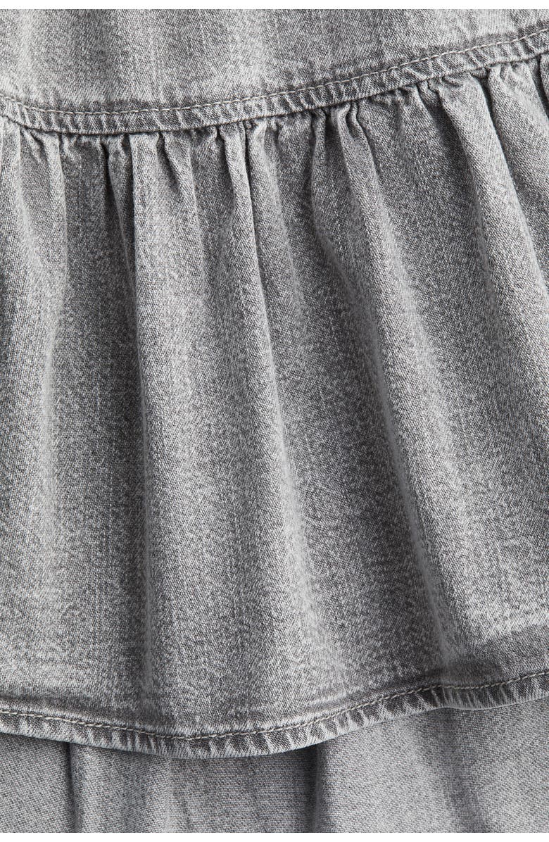 H&M Flounced Mini Skirt, Alternate, color, Gray