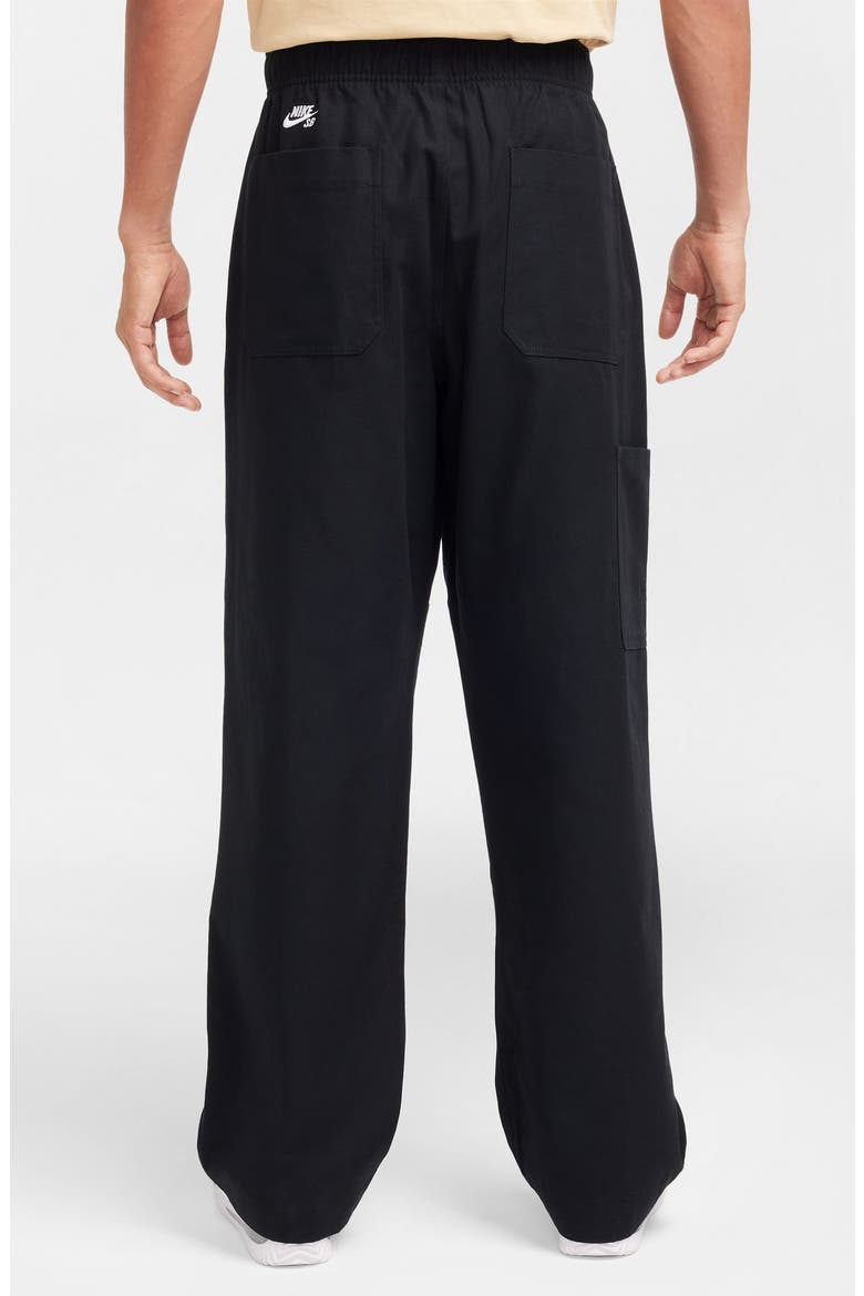 Double-Knee Twill Skate Pants, Alternate, color, BLACK