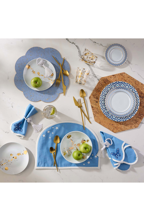 Jonathan Adler Butterfly Napkin Set In Blue/white
