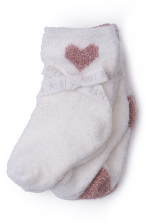 Barefoot Dreams Cozychic Lite® 3-pack Sock Set In White