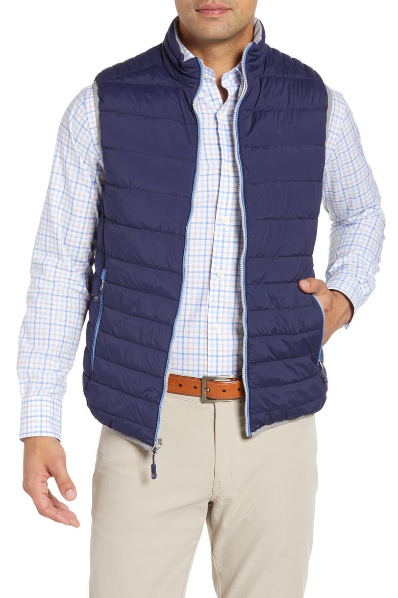 Crown Elite Reversible Vest, Main, color, NAVY/GALE GREY
