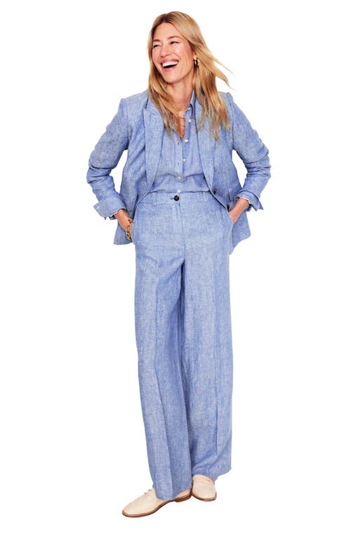 Boden Westbourne Linen Pants In Blue