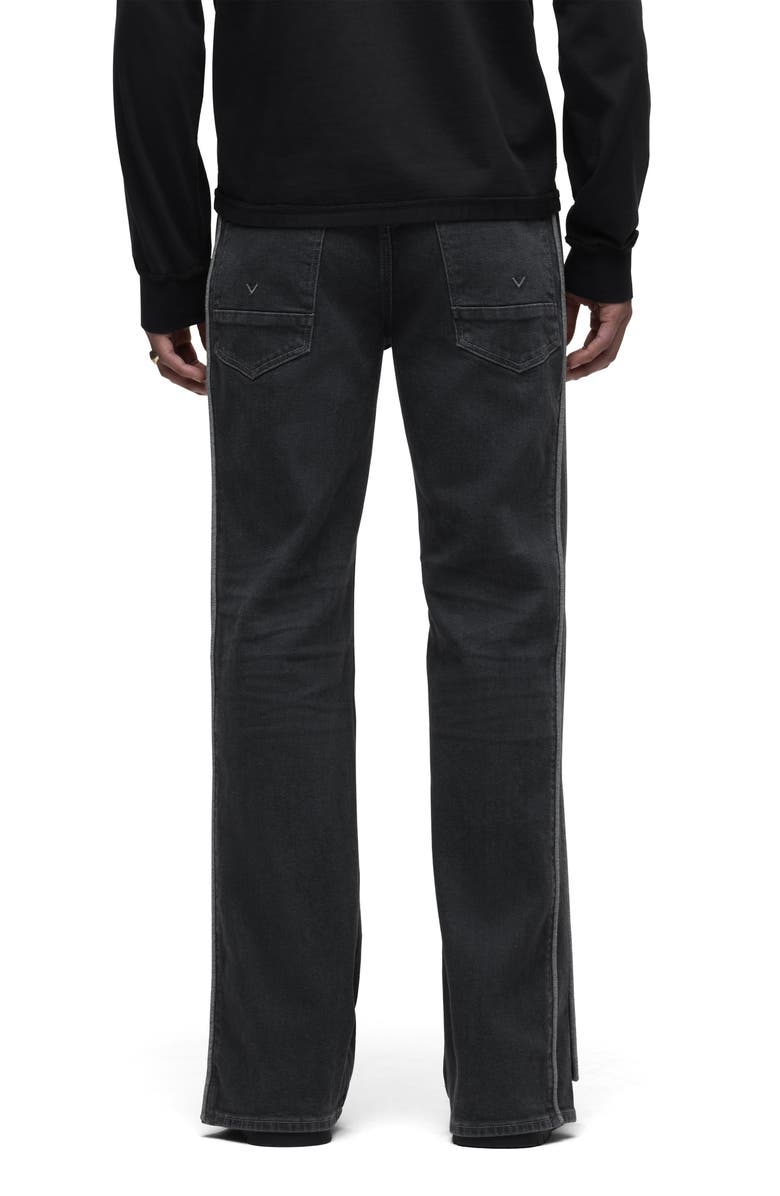 Hudson Jeans Walker Track Flared Jeans, Alternate, color, Clinton