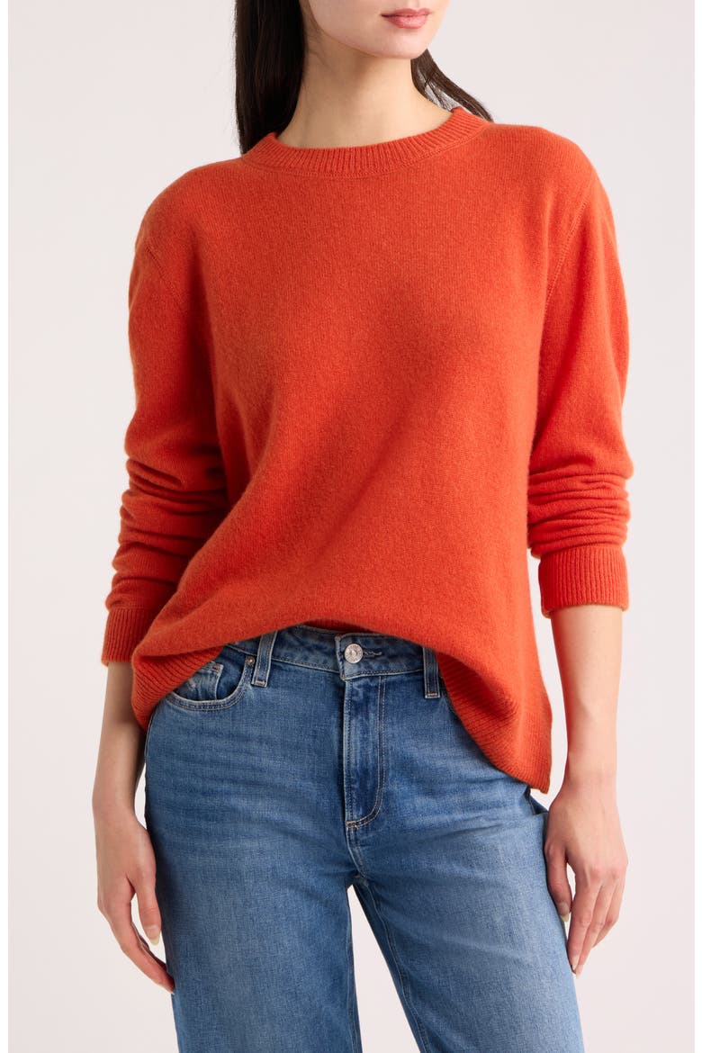Cashmere Oversize Sweater, Main, color, CHILI MANGO