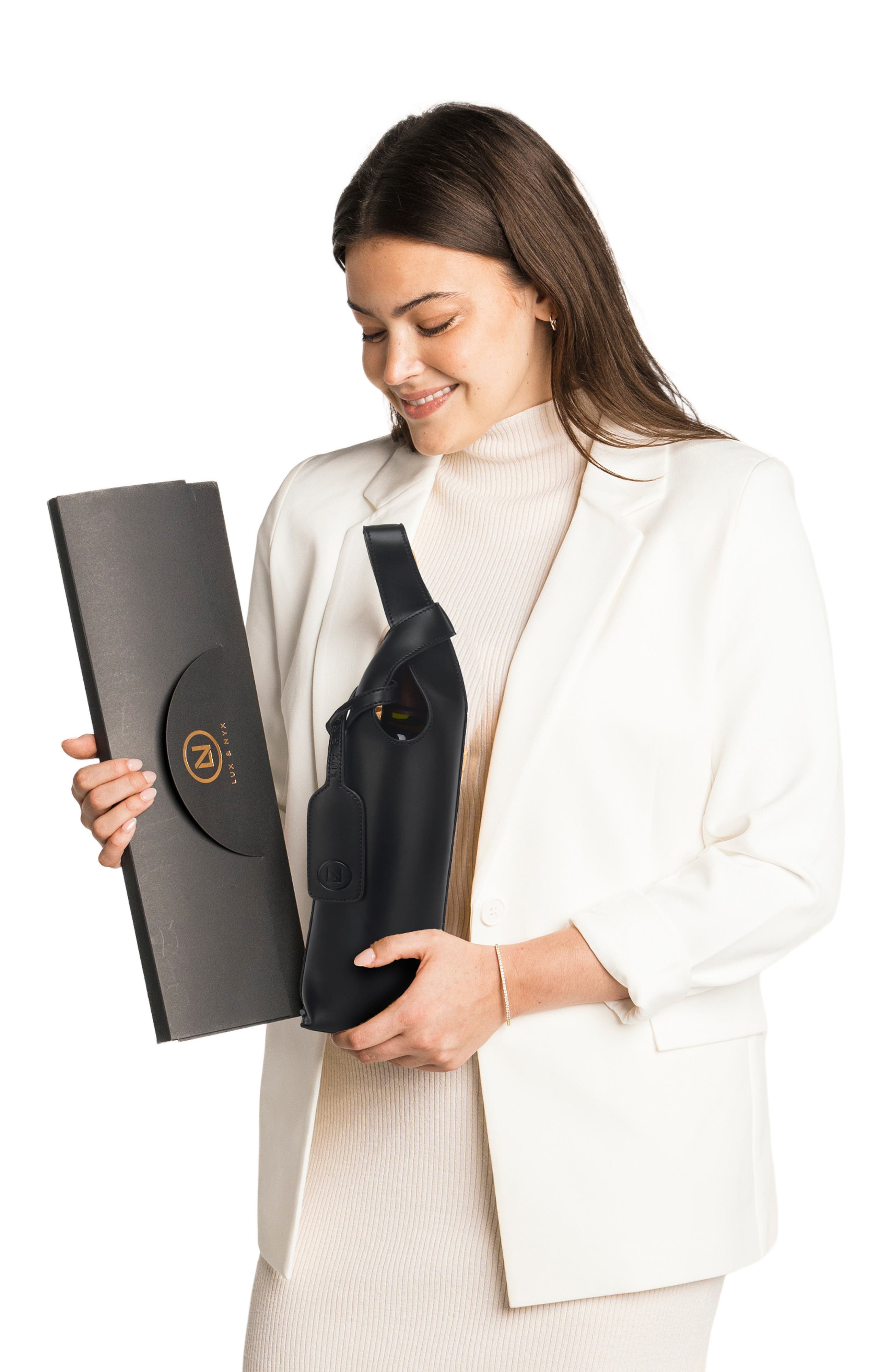 Lux and Nyx 1.5-Liter Bottle Tote Bag, Alternate, color, Black