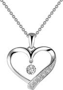Lafonn Heart Orbital Pendant Necklace