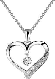 Lafonn Heart Orbital Pendant Necklace