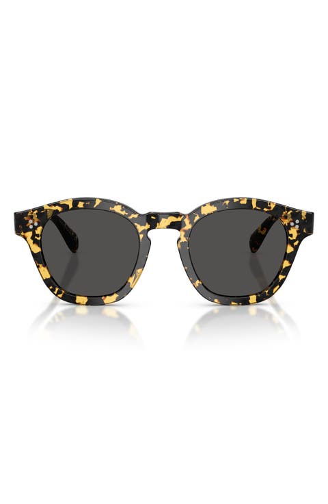 Boudreau La 48mm Round Sunglasses