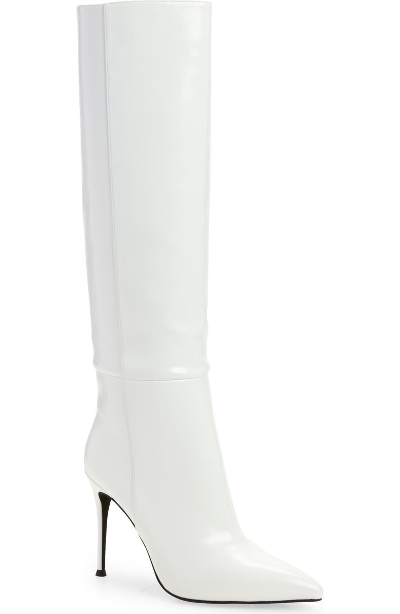 Jeffrey Campbell Arsen Knee High Stiletto Boot, Main, color, White