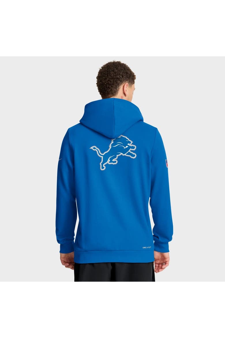 Men's Nike Blue Detroit Lions Sideline Standard Issue Utility Player Dri-FIT Full-Zip Hoodie, Alternate, color, Blue