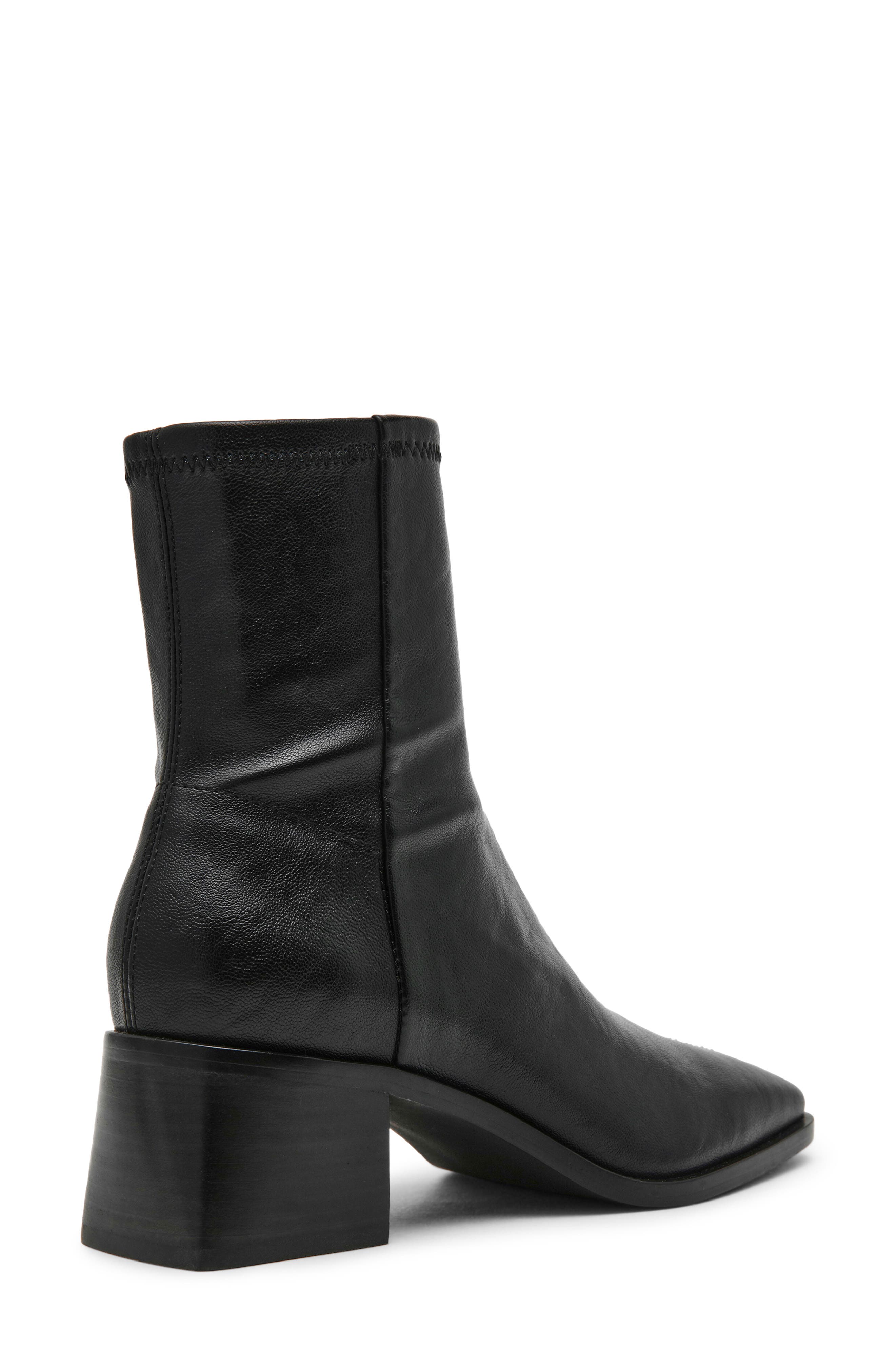 Eralyn Block Heel Bootie, Alternate, color, BLACK