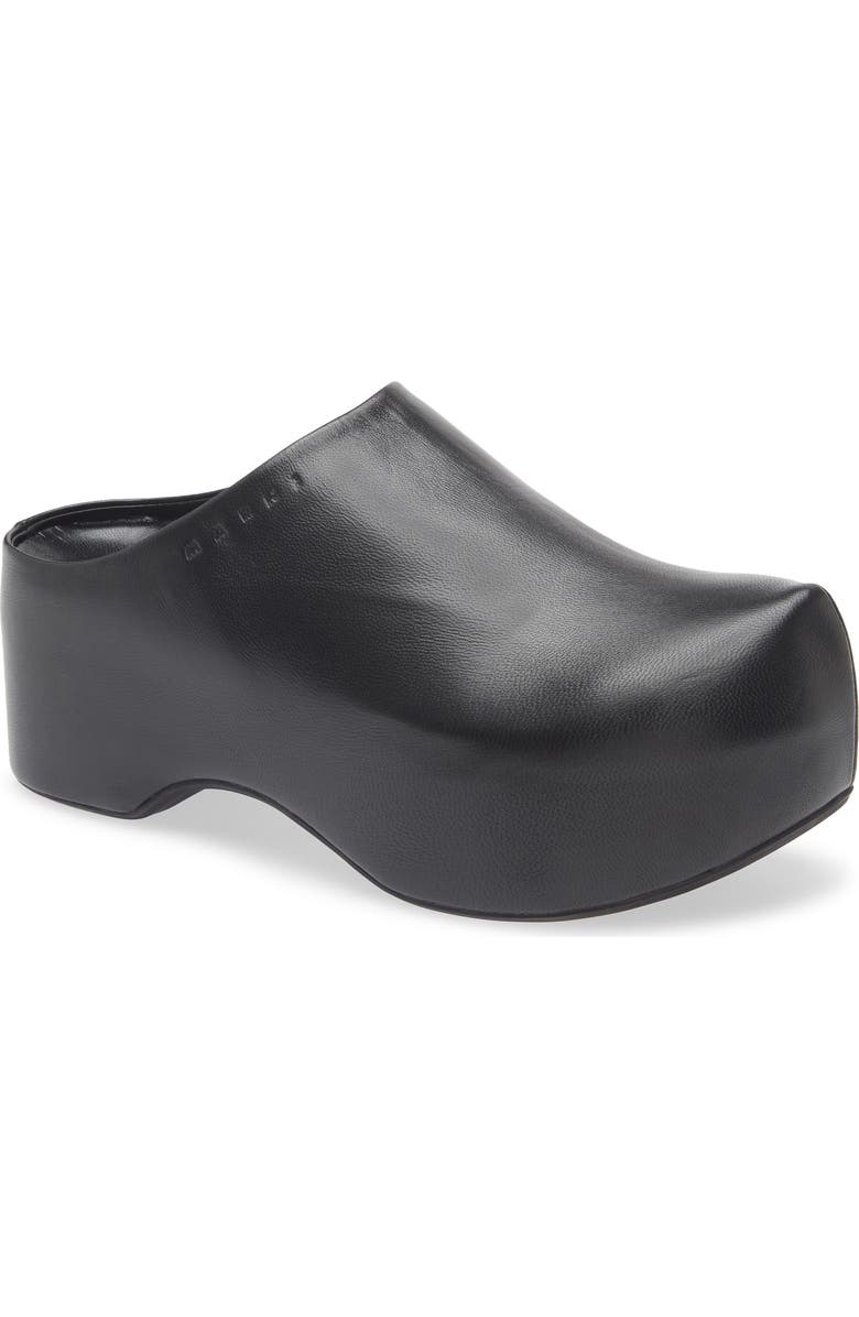 Marni Chunky Platform Clog, Main, color, Black