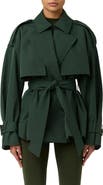 Naked Wardrobe Nylon Bubble Trench Coat