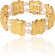 BCBG Pearls Stretch Bracelet