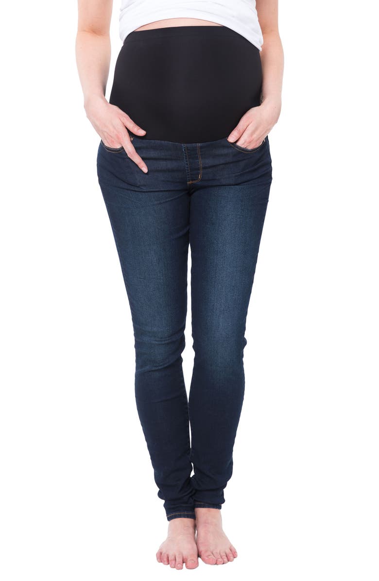 Nom Maternity Soho Over the Belly Skinny Maternity Jeans, Main, color, 