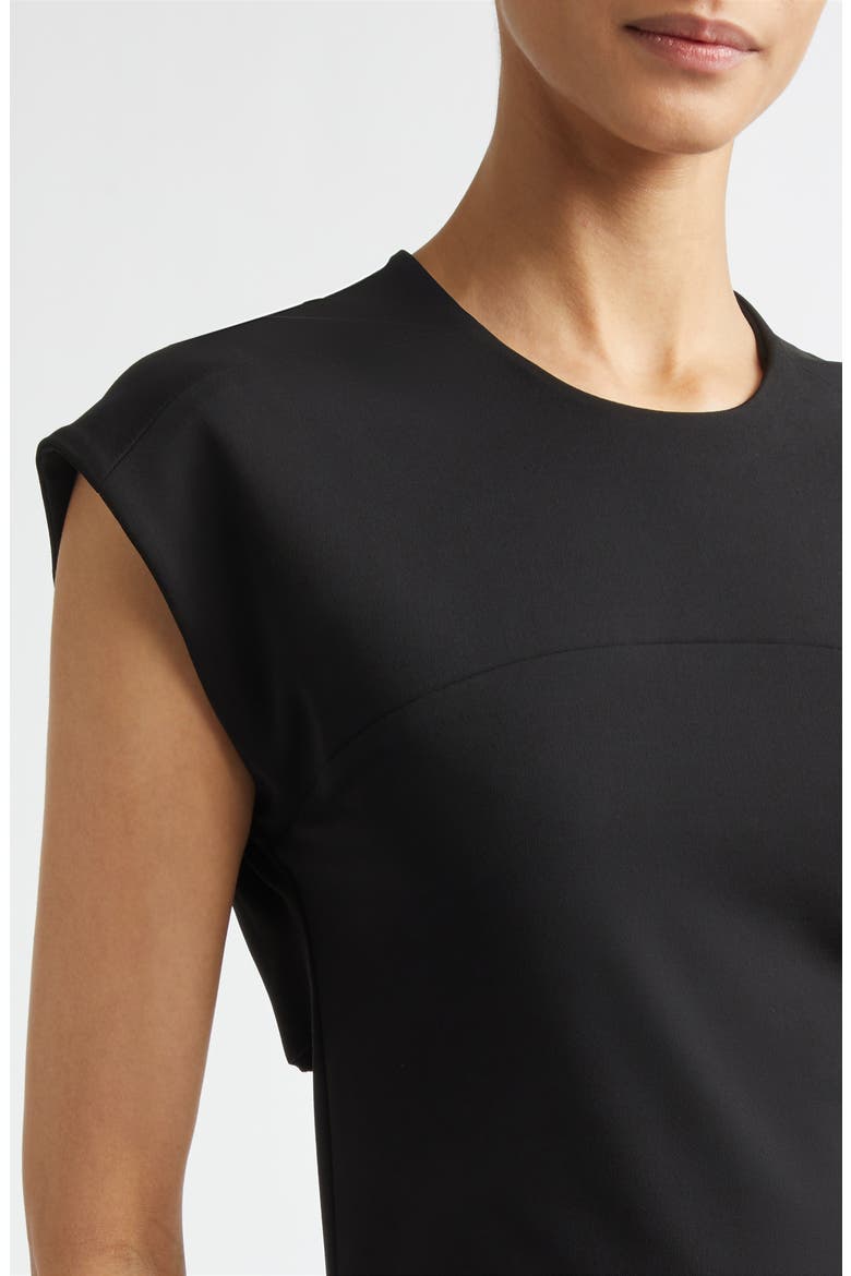 Back Slit Midi Dress, Alternate, color, BLACK