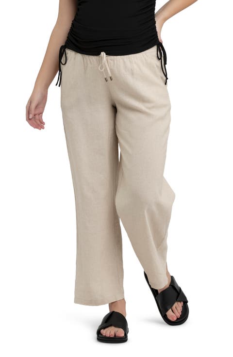 Indi Wide Leg Linen Pant