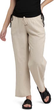 Ripe Maternity Indi Wide Leg Linen Pant