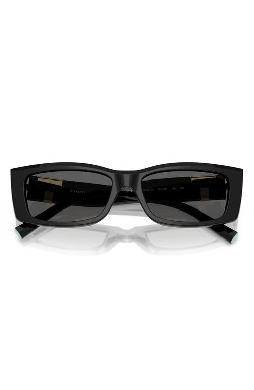 Tiffany & Co . 54mm Rectangular Sunglasses In Black