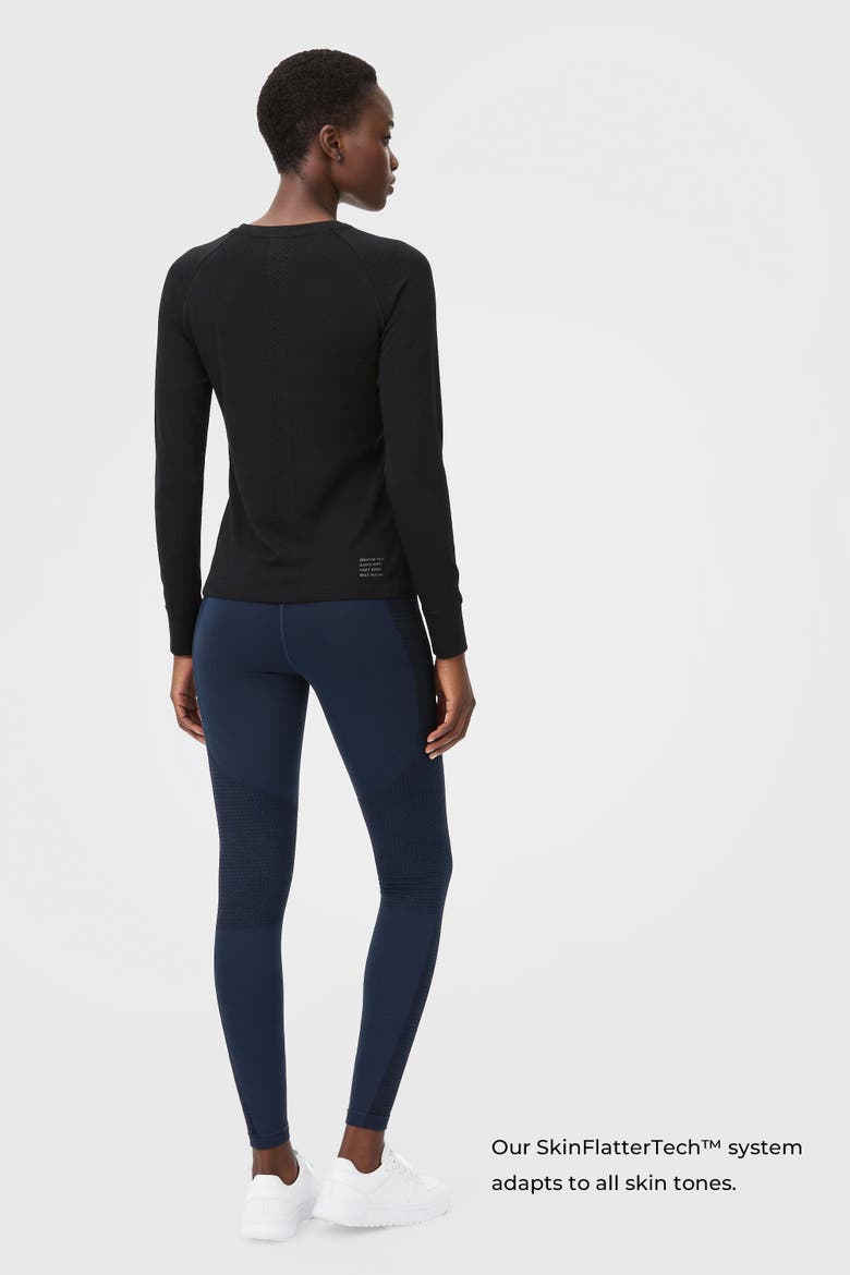 Tech Merino Classic Fit Long Sleeve Base Layer, Alternate, color, Black
