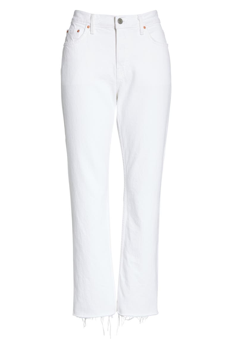 Tatum Crop Flare Jeans, Alternate, color, WHITE FLAG